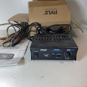 PYLE HOME 25-Watt Mini Blue Series Bluetooth Stereo Power Amplifier, PCA12BT
